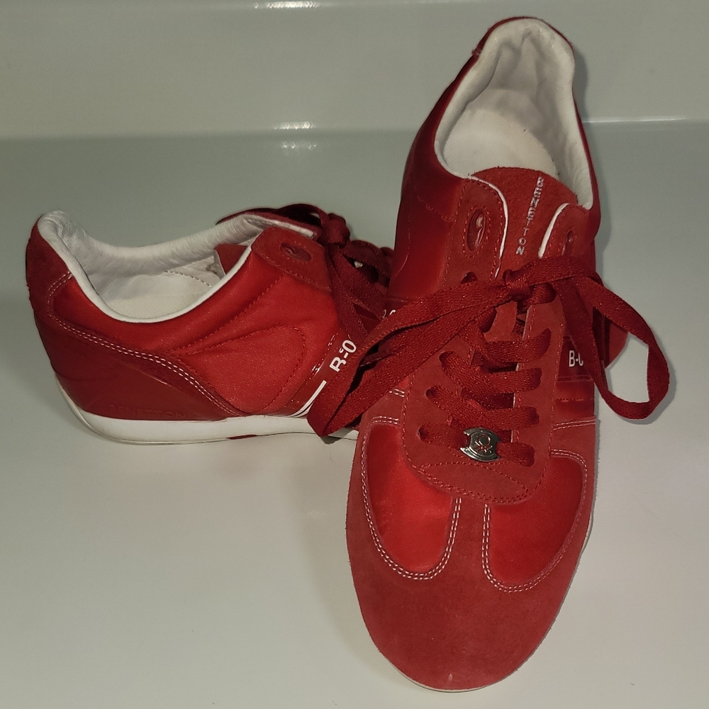 United Colors of Benetton B-06 - Red - Sneakers - Italian Shoes - Unisex (EU 40)
